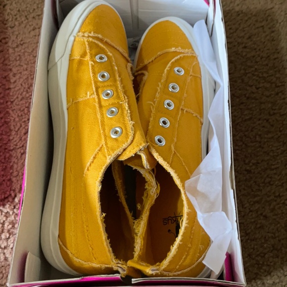 mustard sneakers